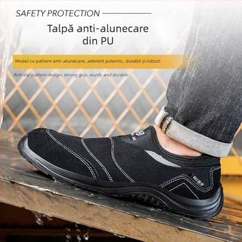 Încălțăminte de protecție Slip-On cu izolație 6 kV, anti-perforație și anti-șoc, partea superioară din plasă respirabilă