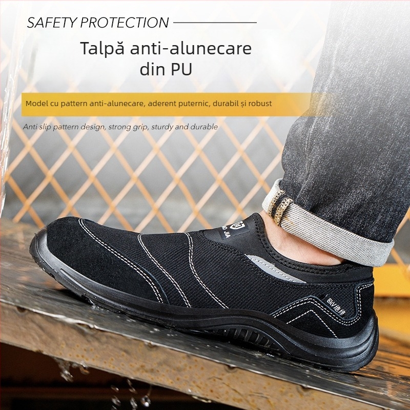Încălțăminte de protecție Slip-On cu izolație 6 kV, anti-perforație și anti-șoc, partea superioară din plasă respirabilă