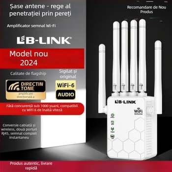 Amplificator de semnal WiFi 5G Gigabit, dual-band, penetrare prin perete, repetor pentru rețeaua wireless de acasă