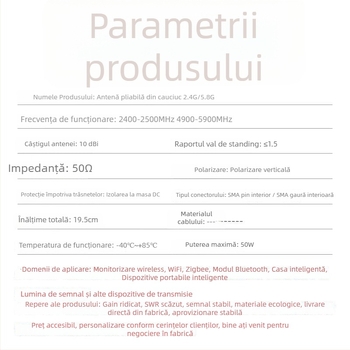 HCY antenă WiFi dual-band pentru routere Asus – prin perete, cu câștig înalt