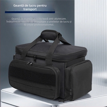 Geantă de transport pentru unelte cu fund întărit, capac de susținere, antiderapantă și rezistentă la uzură
