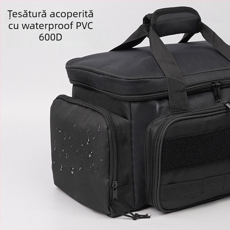 Geantă de transport pentru unelte cu fund întărit, capac de susținere, antiderapantă și rezistentă la uzură