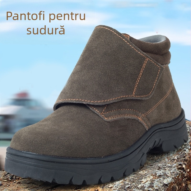 Pantofi de protecție pentru sudură: rezistenți la perforare, rezistenți la impact, din nubuc, antiderapare și durabili