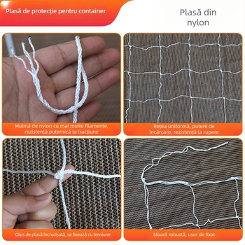 Rețea pentru containere, plasă din nailon etanșă cu anti-înclinare, pentru containere standard și high-cube