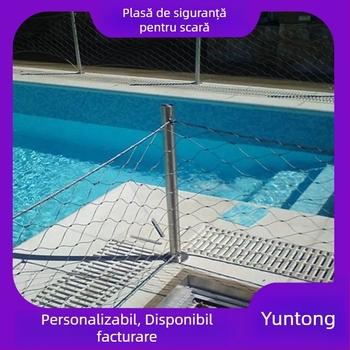 Rețea din oțel inoxidabil pentru balustradele de scări și pod – protecție împotriva căderii