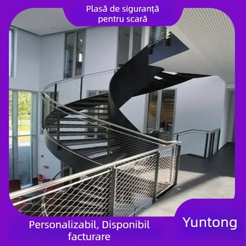 Rețea din oțel inoxidabil pentru balustradele de scări și pod – protecție împotriva căderii