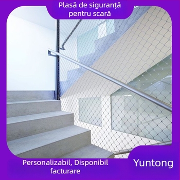 Rețea din oțel inoxidabil pentru balustradele de scări și pod – protecție împotriva căderii