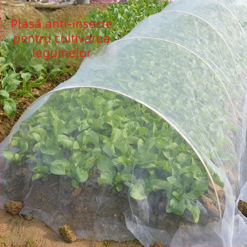 Plasă anti-insecte cu ochi de 80 pentru cultivarea legumelor, pentru răsaduri, câmpuri și livezi, protecție împotriva păsărilor