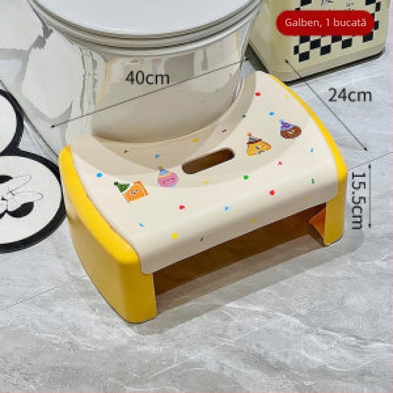 Scaun de sprijin pentru toaleta pentru copii – plastic PP, anti-derapant, nepliabil