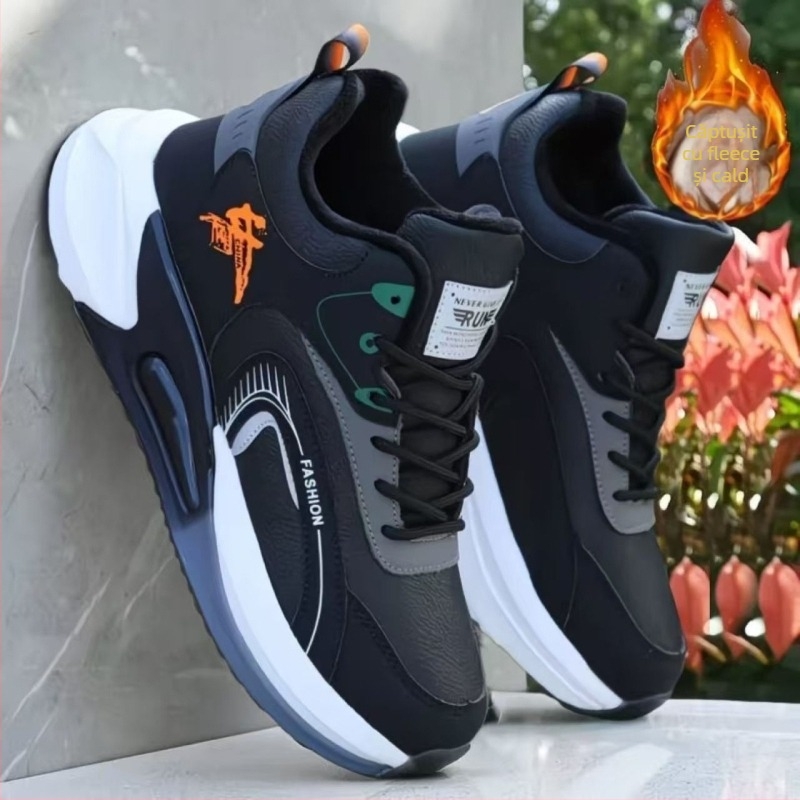 Pantofi de baschet unisex cu înălțime mare, impermeabili, izolație termică, PU partea superioară și talpă din cauciuc.