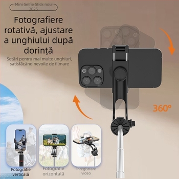 X2020D Bluetooth Băț pentru selfie cu trepied, ABS+Oțel inoxidabil, Compatibil universal, Greutate netă 273 g