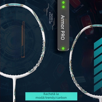 Rachetă badminton Guangyu 4U – ramă din fibră de carbon, greutate 80–84 g, mâner G4, lovitură directă