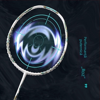 Rachetă badminton Guangyu 4U – ramă din fibră de carbon, greutate 80–84 g, mâner G4, lovitură directă