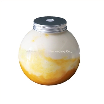 Cupa PET transparentă în formă de balon pentru băuturi reci, capacitate 501–600 ml, imprimare logo, personalizare