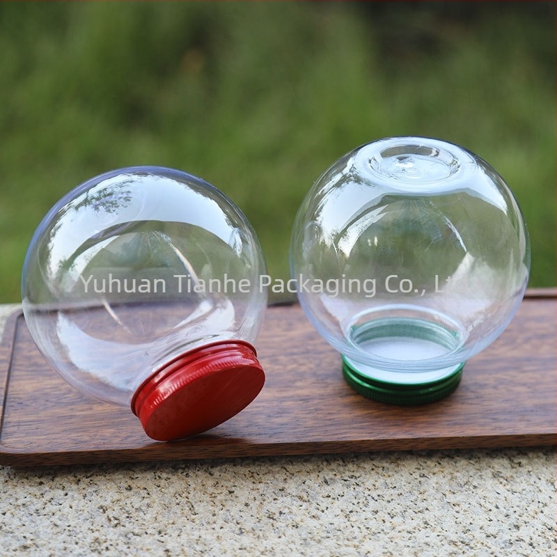 Cupa PET transparentă în formă de balon pentru băuturi reci, capacitate 501–600 ml, imprimare logo, personalizare