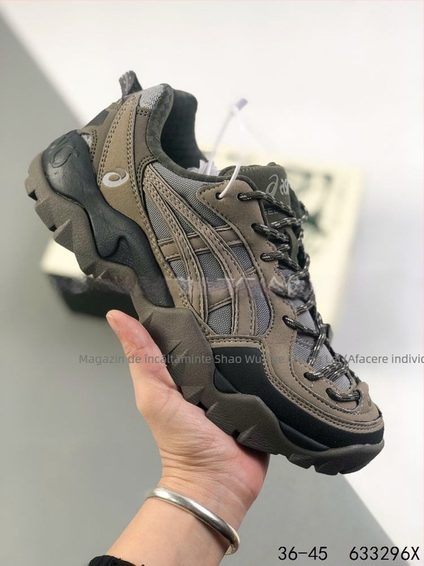 Ghete de drumeție pentru bărbați – șireturi frontale, partea superioară din plasă, înălțime crescută, talpă din cauciuc antiderapant