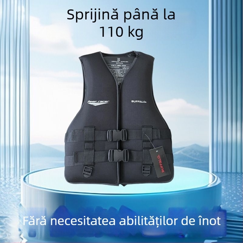 Vestă de salvare pentru barcă pentru adulți și copii, plutie înaltă, siguranță profesională, vestă portabilă pentru pescuit, înot și snorkeling