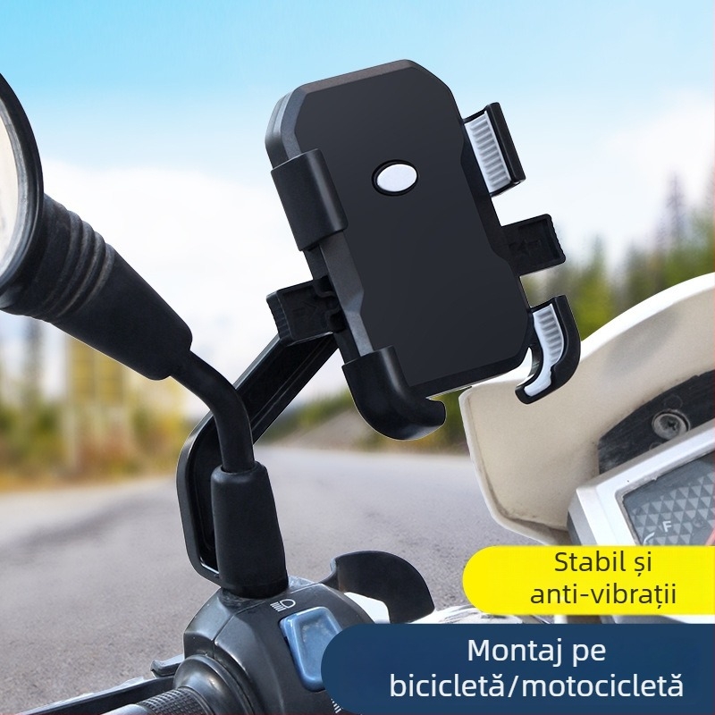 Suport universal pentru telefon pentru autovehicule: mașini, motociclete și biciclete; Model: Electric Vehicle Bracket; Material: Plastic; Model general; Personalizare disponibilă.