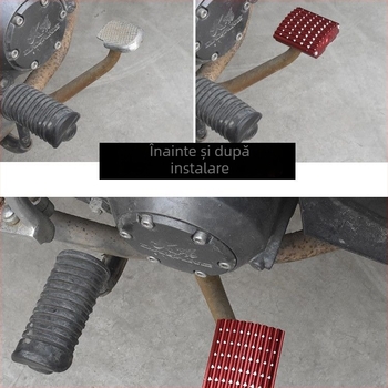 Pedală frontală de frână pentru motocicletă, din aliaj de aluminiu, finisaj cu lac de coacere, Mojielong