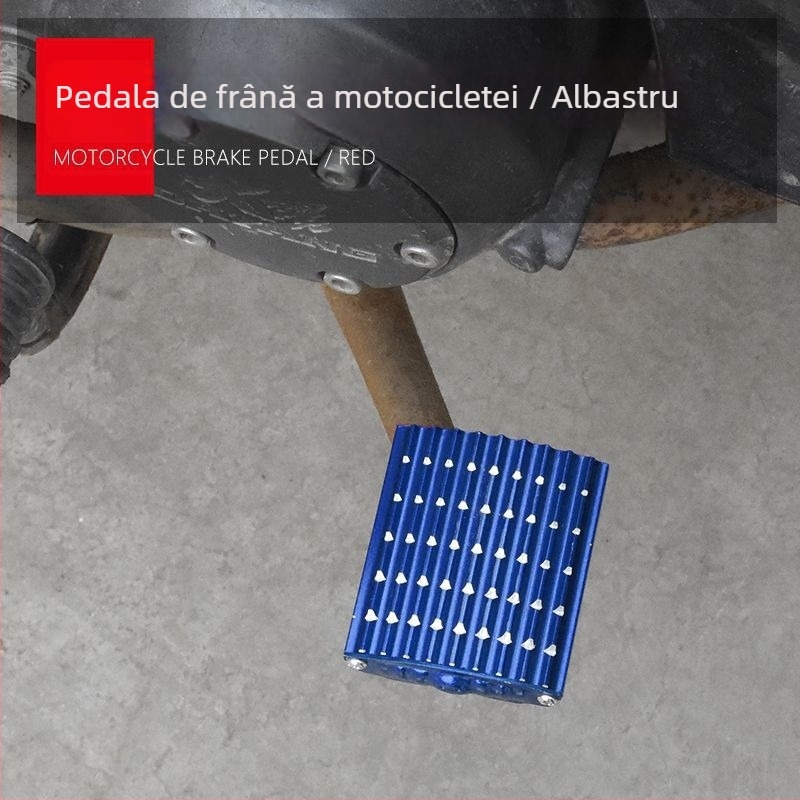 Pedală frontală de frână pentru motocicletă, din aliaj de aluminiu, finisaj cu lac de coacere, Mojielong
