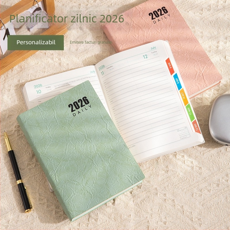 Caiet LIMAI, legare cu adeziv, stil minimalist (hârtie interioară dublu acoperită, 80 gsm, 300–400 pagini)