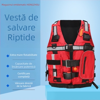 Hongzhou Rapids Vestă de Salvare pentru Apă – pentru adulți, cu plutabilitate mare, utilizare profesională în stingerea incendiilor și situații de dezastre