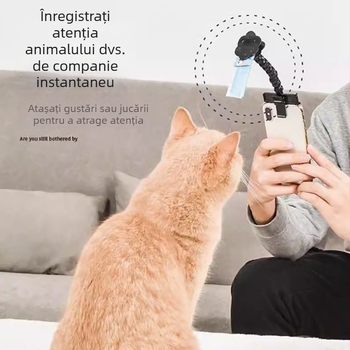 Baston de selfie din plastic pentru animale de companie, pentru pisici și câini, stil universal, fără telecomandă, suportă personalizare
