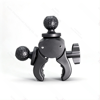 Suport universal pentru telefon mobil pentru transmisiuni live, cu clemă cu mai multe poziții pentru țeavă de bicicletă și trepied gimbal – Material ABS