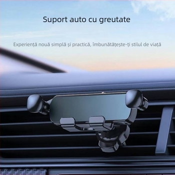 Suport universal pentru telefon în mașină pentru navigație, montaj prin gravitație pe ieșire de aer, atașament la orificiul de ventilație, personalizabil