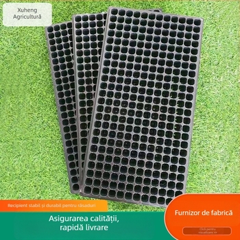 Tavă de răsaduri cu 288 de găuri, din plastic PET, tavă multifuncțională pentru răsaduri de legume și fructe