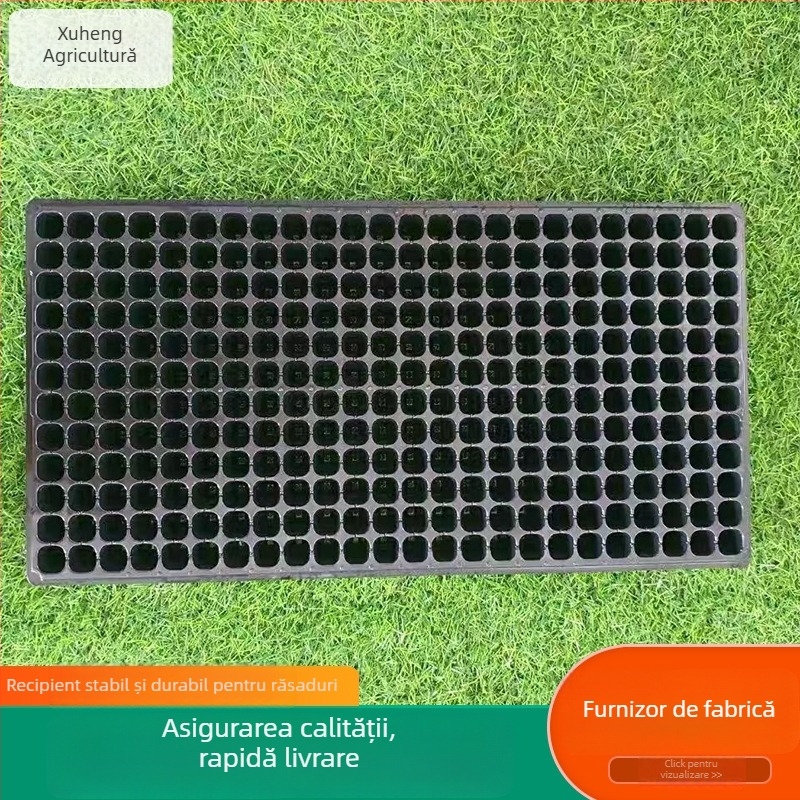 Tavă de răsaduri cu 288 de găuri, din plastic PET, tavă multifuncțională pentru răsaduri de legume și fructe