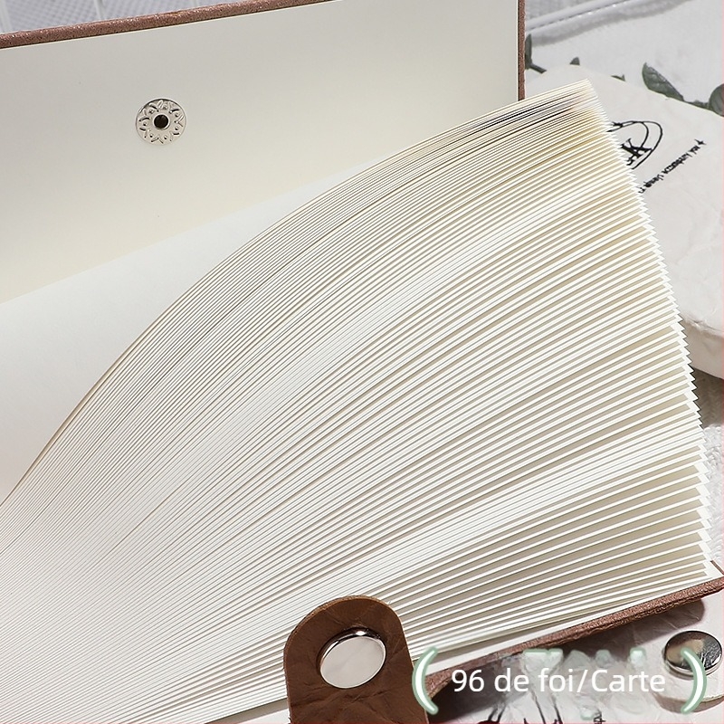 Caiet cu copertă din piele ecologică, legare cu adeziv, 100–200 pagini din hârtie din pulpă de lemn brut, stil simplu INS