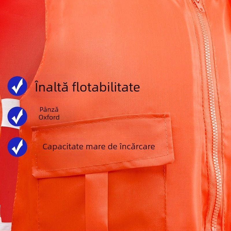 Vestă de salvare profesională, Bosent BST008, plutire mare, vestă portabilă pentru adulți și copii, montată pe vehicule pentru intervenții de urgență la inundații