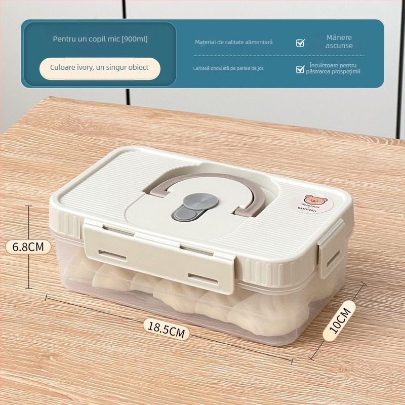 Cutie pentru colțunași, plastic, alimentară, sigilată, păstrează prospețimea, anti-aderent, compatibil cu congelatorul, Worthbuy