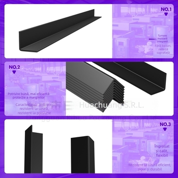 Protectoare de colț din plastic, în formă de L, pentru ambalare | Material PP+PE | Protecție în transport