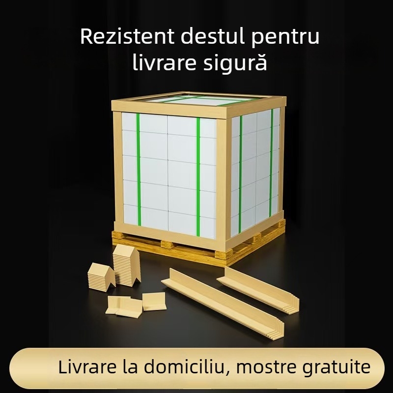 Protector de colț din hârtie în formă de L, hârtie kraft + tub tifon, presat, super tare, marca HL