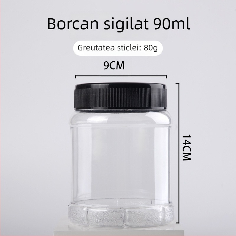 Mingyue Packaging - borcan PET alimentar cu gură largă, capac și etanșare din folie de aluminiu