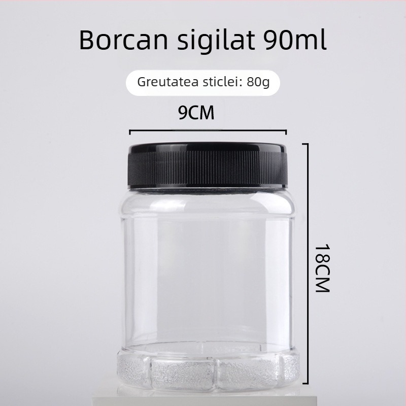 Mingyue Packaging - borcan PET alimentar cu gură largă, capac și etanșare din folie de aluminiu