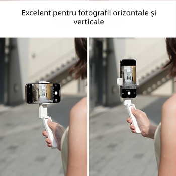 Selfie stick Bluetooth pentru telefon, din aliaj de aluminiu, rotire la 360°, suport foto portabil, manevrabil