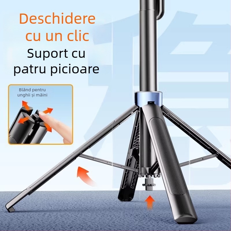 Tripod pentru telefon cu montaj dual pentru live streaming și filmare în aer liber (Material: Alt; Fără telecomandă; Fără Bluetooth; Fără iluminare)