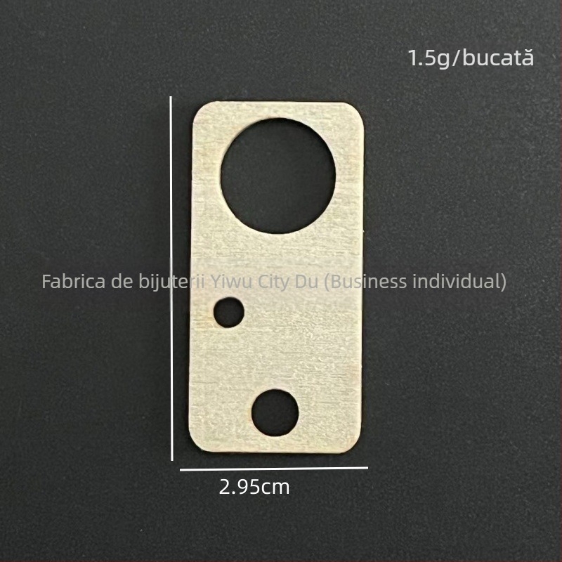 Etichetă rotundă din lemn perforată pentru agățat, cu gravură laser și etichetă scrisă de mână, accesoriu decorativ gol, cod produs 035, material lemn, stil minimalist modern.