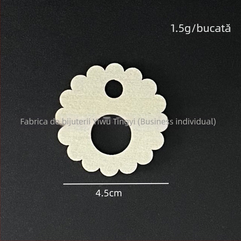 Etichetă rotundă din lemn perforată pentru agățat, cu gravură laser și etichetă scrisă de mână, accesoriu decorativ gol, cod produs 035, material lemn, stil minimalist modern.