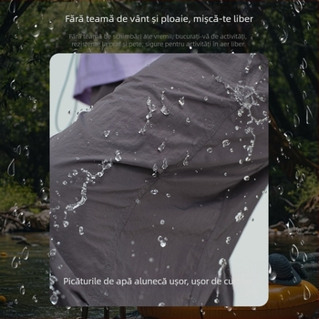 Pantaloni de drumeție din nylon, impermeabili, pentru femei, croială dreaptă, în stil parașutist, pentru toate anotimpurile