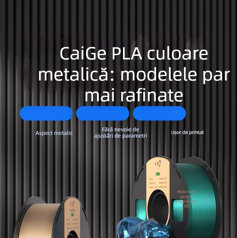 Caige Filament PLA Metal, 1 kg, PLA-METAL pentru imprimare 3D
