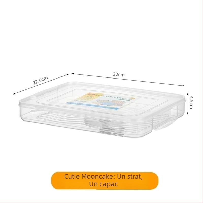 Cutie de congelare Mooncake, stil japonez, sigilată, formă implicită