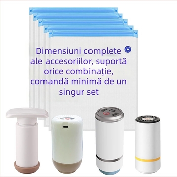 Set de pungi de vid cu model pentru ambalarea alimentelor, pentru consumabile de imprimare 3D, pungi sigilate din nylon, rezistente între -60°C și 100°C, compatibile cu microundele
