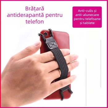 Suport pentru telefon cu curea, pentru utilizare cu o singură mână, antiderapant, anti-pădere, universal, de Friendly