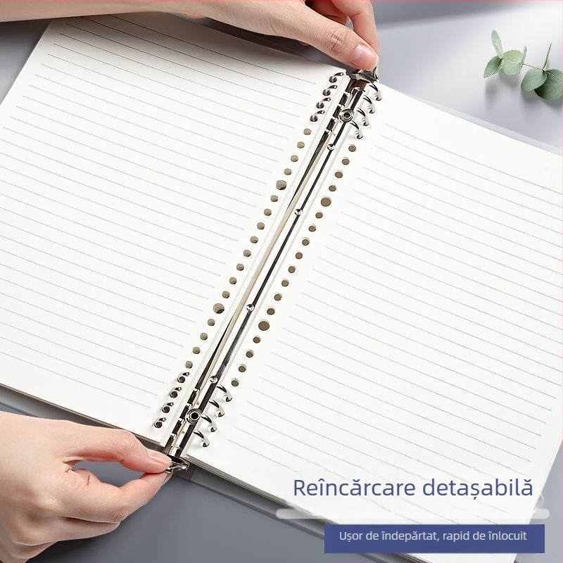 Deli carnet cu foi detașabile, formate disponibile A4/A5/B5, Dowling hârtie, 60 de coli, găuri B5/26