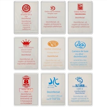 Sac de ambalare de unică folosință pentru hoteluri — pentru prosoape și papuci, din plastic, cu închidere autoadezivă, fără imprimare logo
