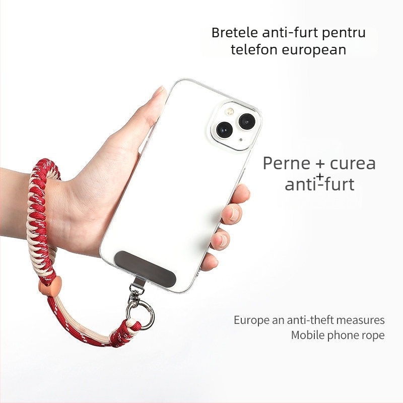 Șnur pentru telefon Pengyi – țesut, cataramă din metal, unisex